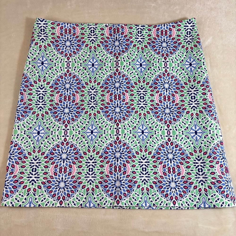 Talbots Womens Multicolor Patterned Mini Skirt